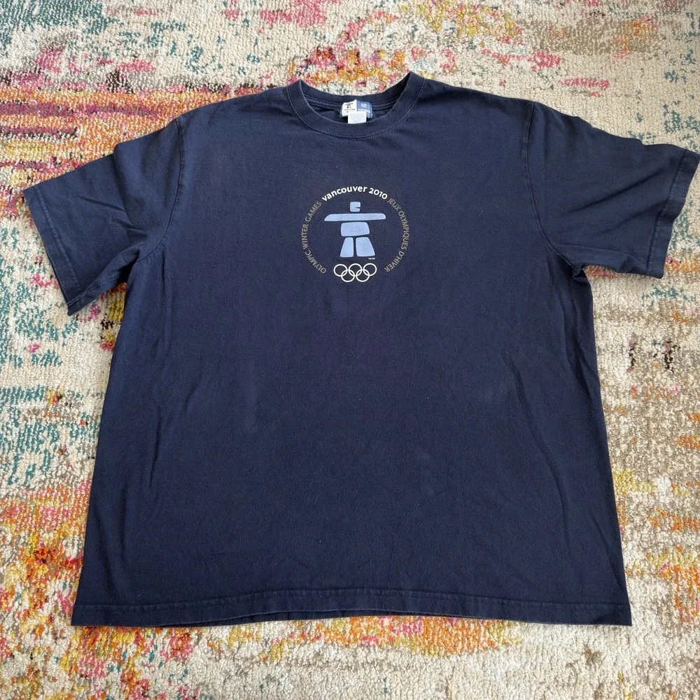 Vancouver 2010 Olympic Winter Games Navy T-Shirt XL